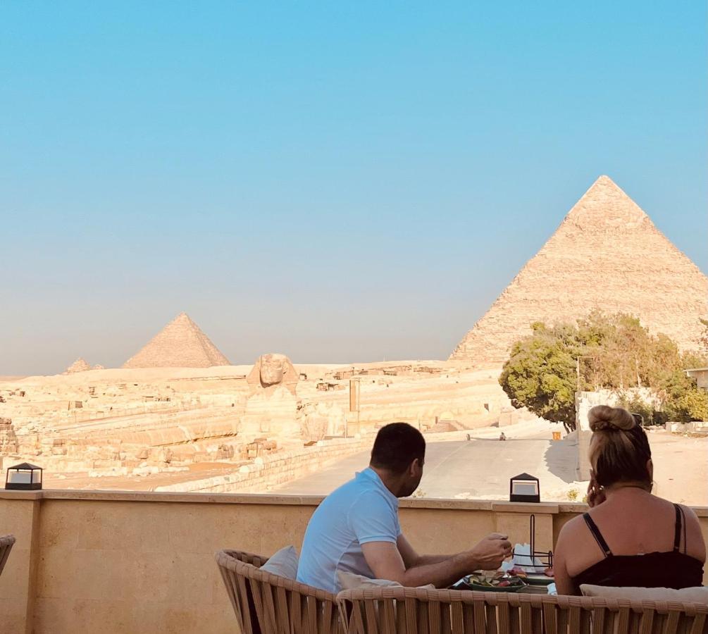 The Gate Hotel Front Pyramids & Sphinx View Kafret el-Gabal Exteriér fotografie