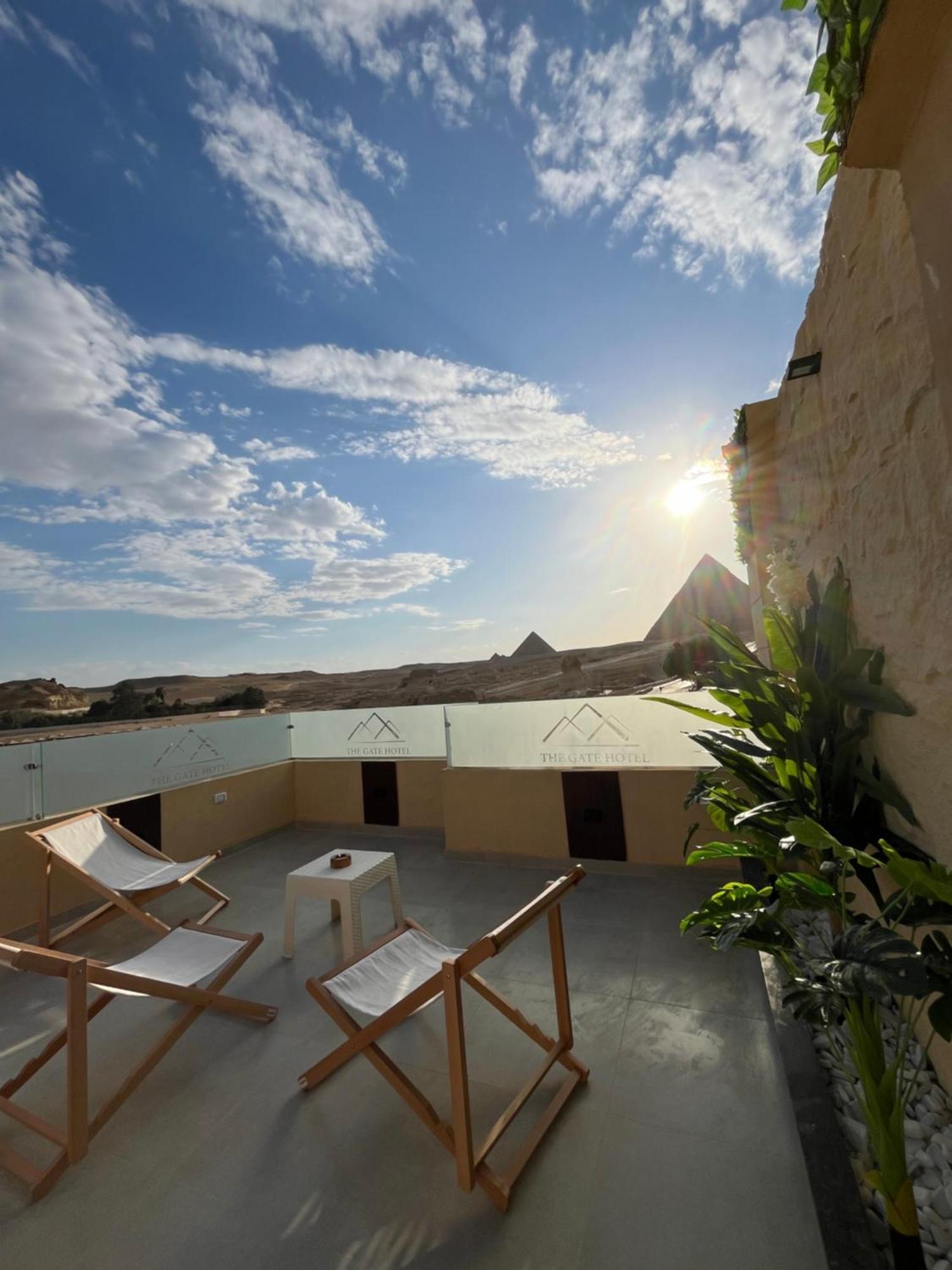 The Gate Hotel Front Pyramids & Sphinx View Kafret el-Gabal Exteriér fotografie