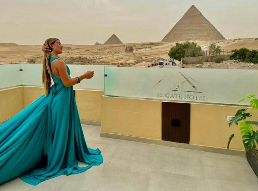 The Gate Hotel Front Pyramids & Sphinx View Kafret el-Gabal Exteriér fotografie