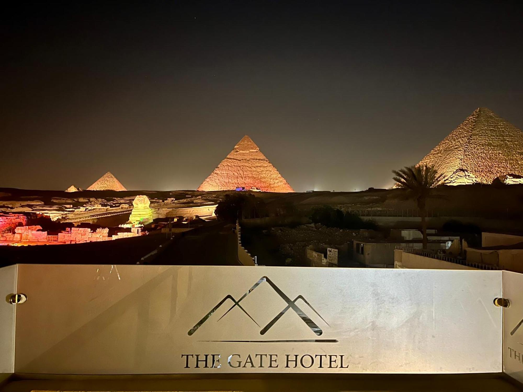 The Gate Hotel Front Pyramids & Sphinx View Kafret el-Gabal Exteriér fotografie