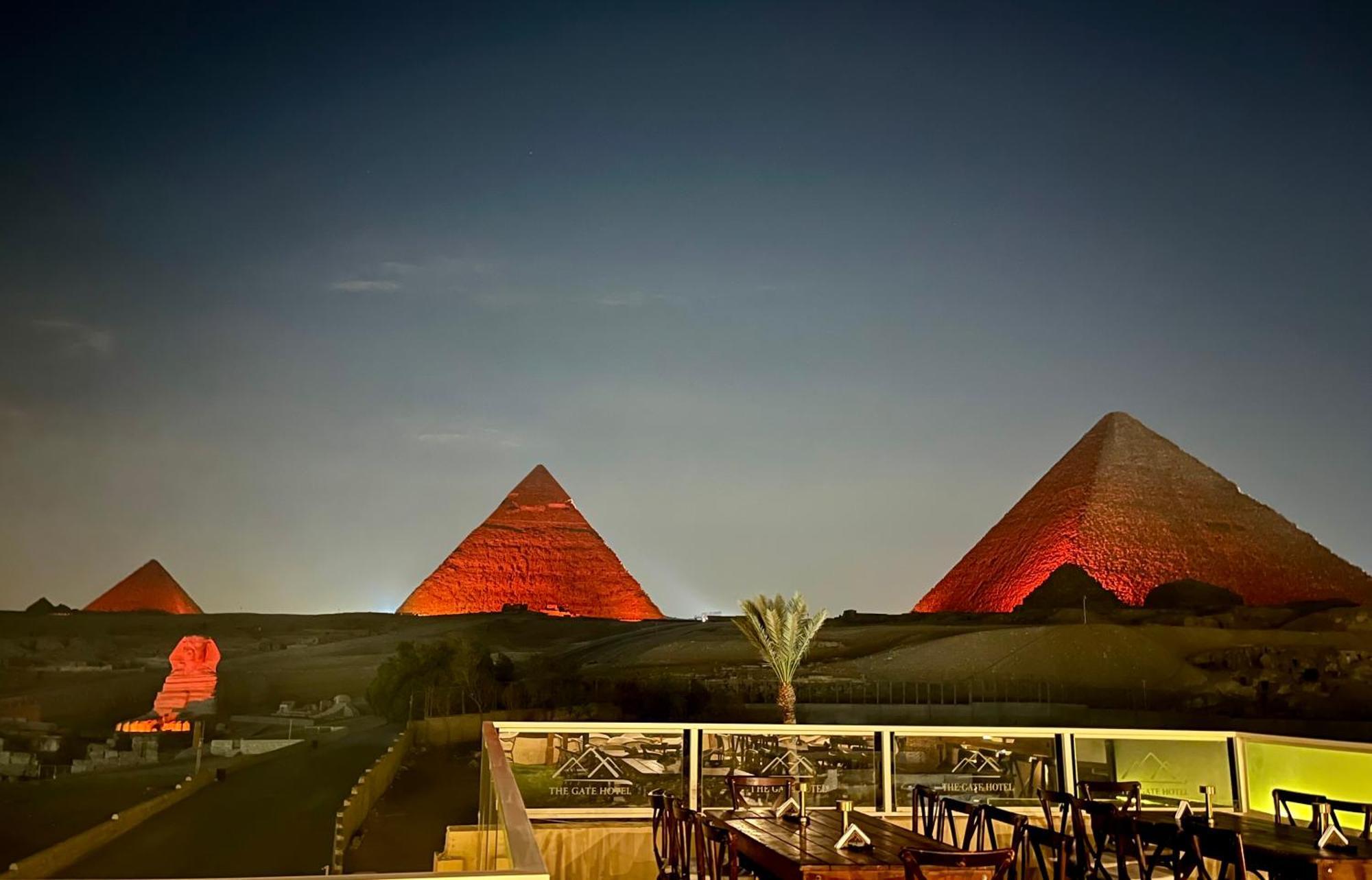 The Gate Hotel Front Pyramids & Sphinx View Kafret el-Gabal Exteriér fotografie